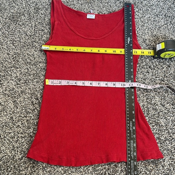 Womens Jockey Red Scoop Neck Sleeveless Tank Top size medium womens tanktop - Picture 7 of 14